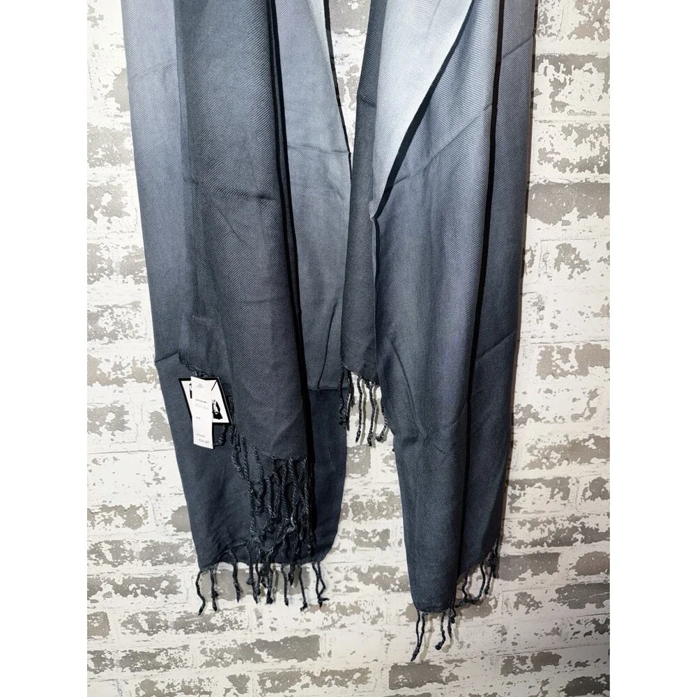 NWT! JASMINE by KC Ombre Gradient Gray Color Scarf Shawl Wrap